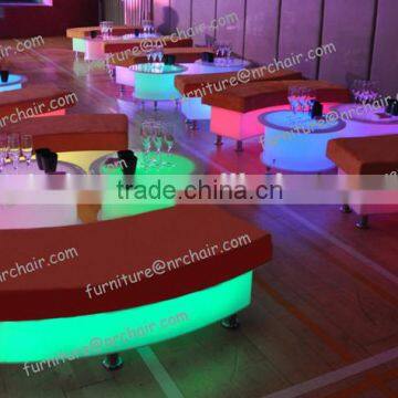 Commercial Use High Quality Rechargeable Led Light Up Illuminated Acrylic Sofa