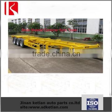 3Axle 40ft Skeletal Container Semi Trailer with ISO9001