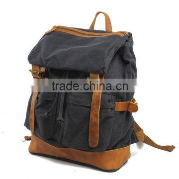 Factory price washed canvas backpack colleague students school backpack bags