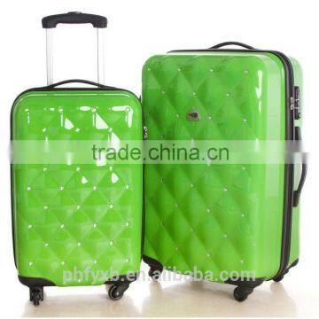 2016 ABS/PC Durable Hotel luggage trolley/ Fashion girl suitcase /Candy Color travel trolley suitcase