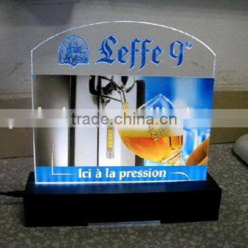 Fashionable hot selling acrylic led crystal photo frame sign