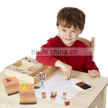 Wooden Stamp Blocks Set photo-6