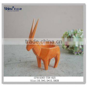 ceramic silver reindeer animal tea light candle holders china supplier home decor