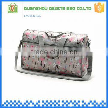 Custom nylon women watermark nylon travel large sports bag