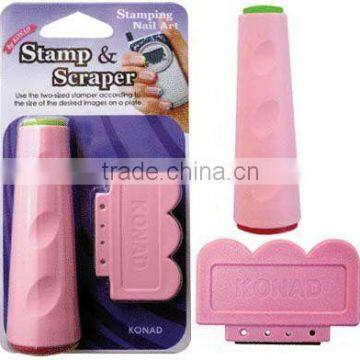 Nail Art Stamper and Scraper Double Stamp