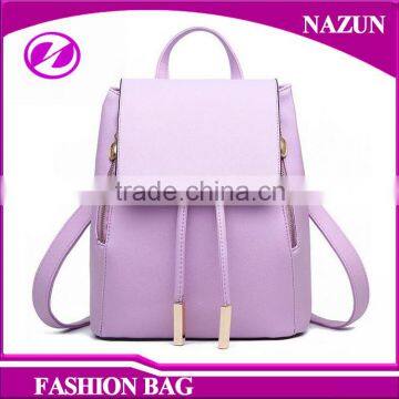 custom fashion design promotion cheap price PU leather 2016 girls travel backpack