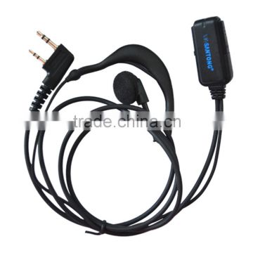 2015 Hot sale two Way Radio Ear Hanger Earphone Headset