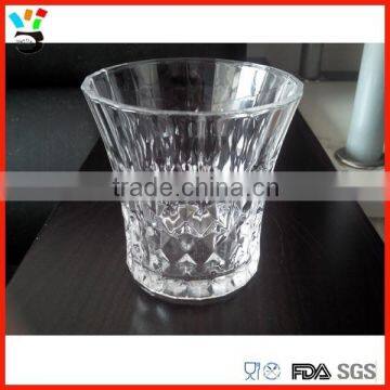 Tableware diamond design 10oz engraved glass cup/rock glass/whisky glass