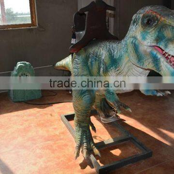 high simulated walking dinosaur ride animatronic