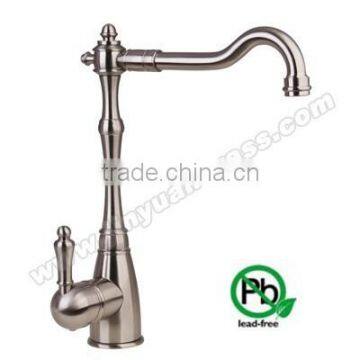 Antique Kitchen Faucets Lead Free Brass Material Ridge Cold and Hot Water photo-3