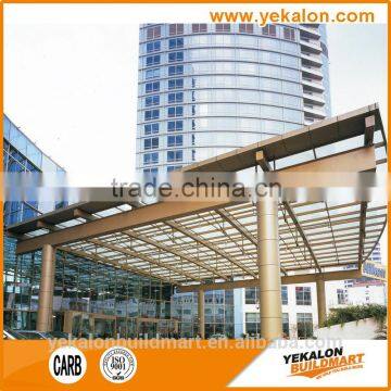 Yekalon curtain wall system canopy system Aluminium canopy for balcony