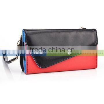 VIGO Lady Clutch Wallet With Wristlet And Body Cross Strap For 5" Smartphone