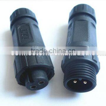 m12 2 pin connector female and male connector