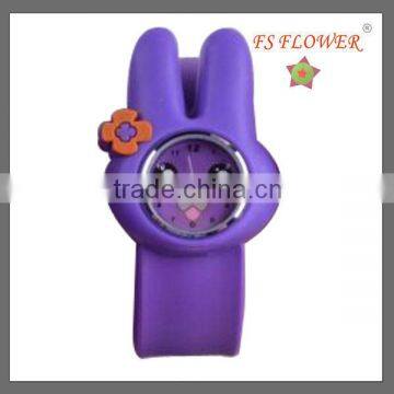 Cheap Gifts Rabbit Kid Silicone Slap Watch