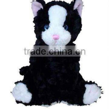 30cm lovely and soft plush stuffed black cat toy