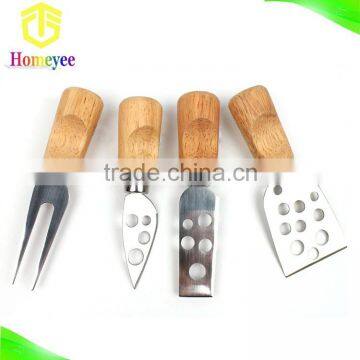 High quality cheese knife bamboo cheese knife set