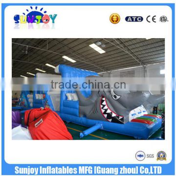 2016 15oz commercial inflatable obstacle course for kids