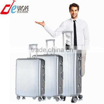 abs+pc aluminum frame trolley case