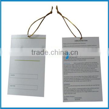 Cheapest price for paper garment hang tag with string