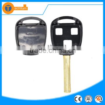 3 button transponder blank remote key shell with short Toy48 blade with logo and chip groove for Lexus rx330 is200 lx470