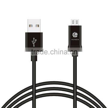 quick charging pure copper wire sync micro usb cable black for Android digital devices