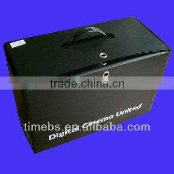 Corrugated plastic tote packaging box