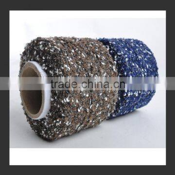 100% Acrylic Loop Yarn Fancy Yarn Hand Knitting Yarn Dyed Fabric photo-2