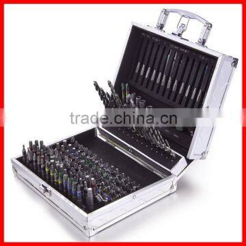 154pc Drill & Driver Bits with Aluminium Case