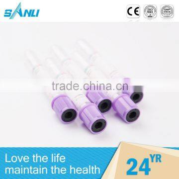 OEM acceptable custom lavender cap EDTA blood collection tubes