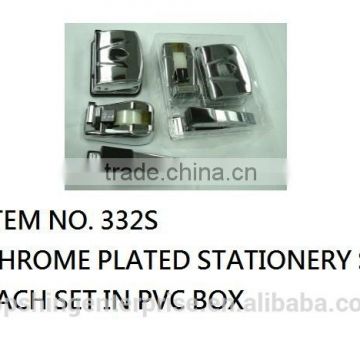 3 pcs chrome plated Stationery set