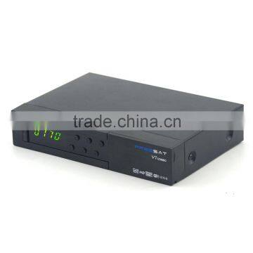 Freesat V7 Combo Arabic tv DVB-S2+T2 Full hd Sat Receiver Support Cccam 3g Powervu Biss Key Youtube Usb Wifi Same v8 photo-3