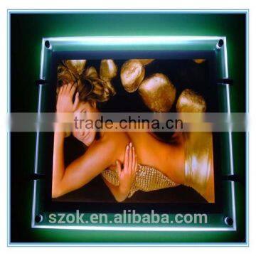 Sexy girl acrylic LED photo frame for retailer