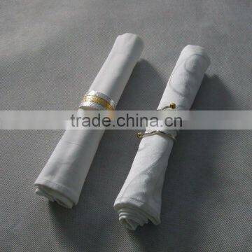 100% polyester napkin with napkin ring