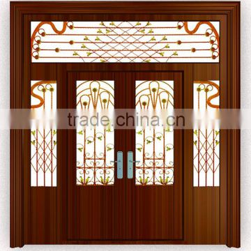 Romantic sheet music designed style used wrought iron door gates/luxury wrought iron gate