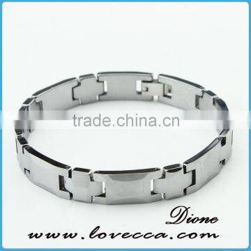 Silver wholesale men health bio energy tungsten bracelet