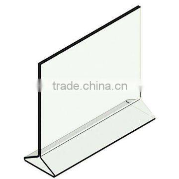 Acrylic sign holders for shop fitting/ Retail display sign holders