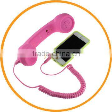 3.5mm Wired Mic Retro Phone Handset Telephone Receiver for IPhone From Dailyetech
