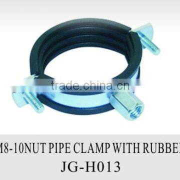 M8-10 NUT PIPE CLAMP WITH RUBBER