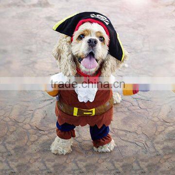 Costume Policeman Superhero Caribbean for Dog Cat Halloween Dress up photo-2