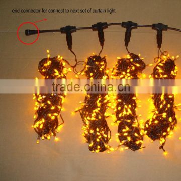 CE RoHS outdoor use 2*3m led decorative lights curtain light