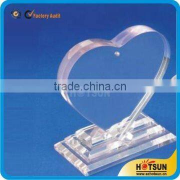 Elegant Cheap Heart Shaped Acrylic Medal Display Stands With Smart Timekeeper photo-2