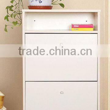 wooden design high quality furniture wooden shoe cabinet with drawers&doors