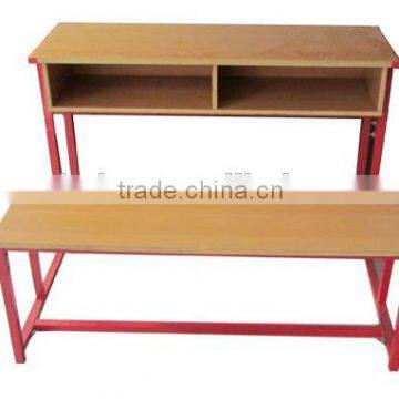 School Desk And Chair With Double Seats