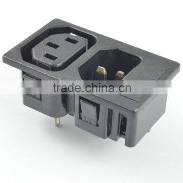 IEC c13 c14 power outlet male and female socket industrial plug and socket