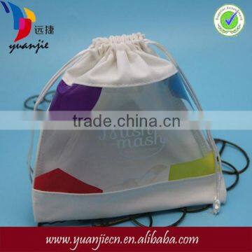 Recyclable custom printed drawstring plastic bag for lingerie/underwear