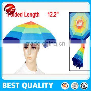 Multicolor Umbrella Hats Cap Hands Free