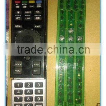 black+silver color lcd remote control use for WALTON tv