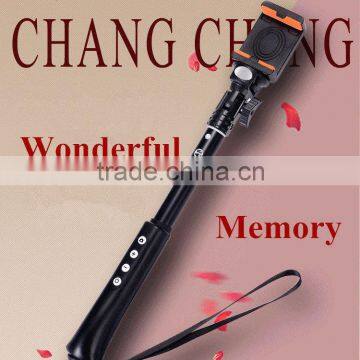 Good quality hot sale aluminum wireless selfie stick fashion monopod with bluetooth built in