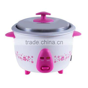 Home Appliances 1.0L 400W Cook and Warm MIni Electric Rice Cooker with pattern