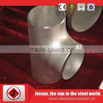 2016 High Quality Butt Welding Carbon Steel Equal Tee Sch40 photo-2